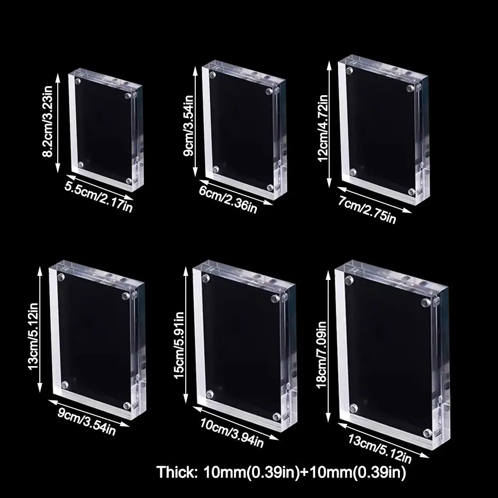 Transparent Photo Picture Frame Acrylic 10mm Poster Display Stand Kpop Picture Frame For Photo