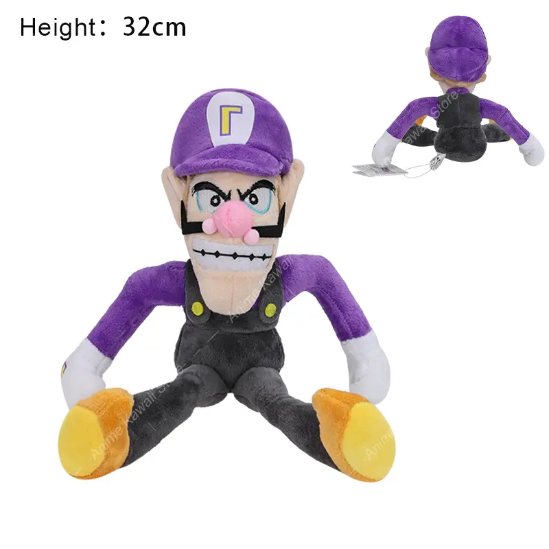 Game Mario Cartoon Plush Toy Raccoon Mario Wario Waluigi Plush Doll Mario Soft Stuffed Animal Doll Birthday Gifts