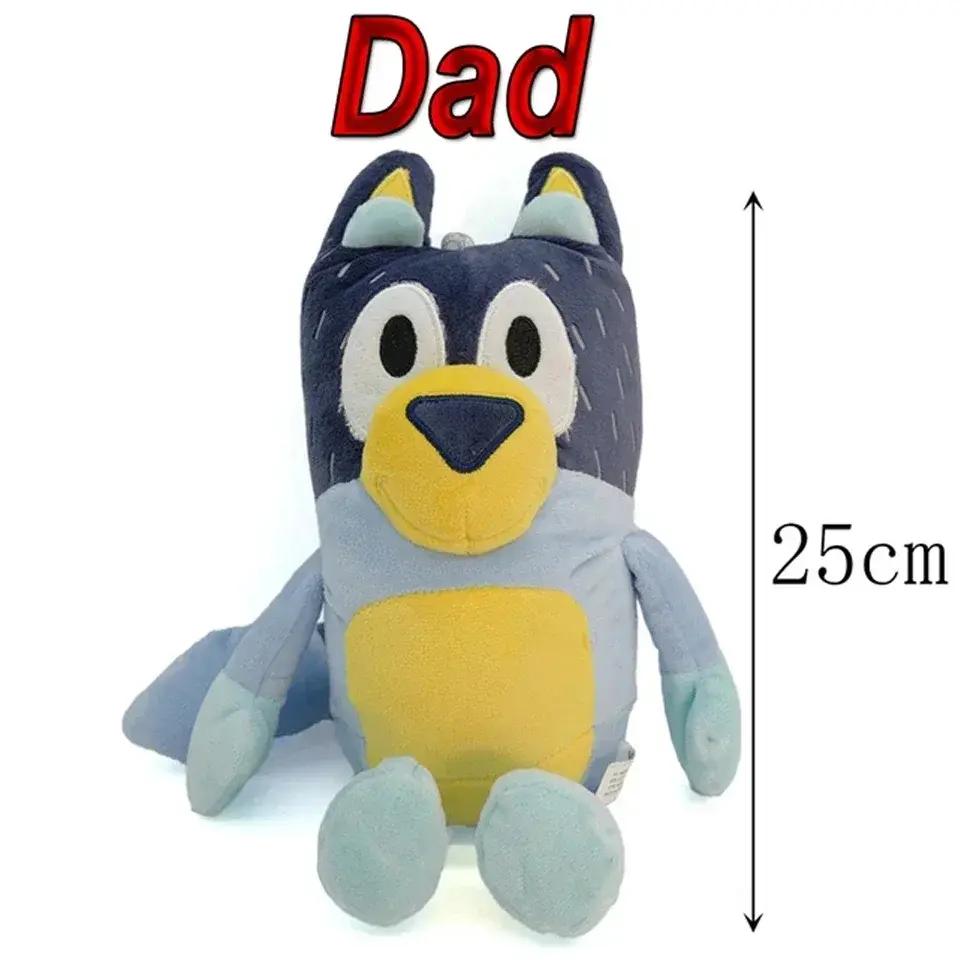 HOT SALE Bluey Dog Bingo Family Plush Toy Cartoon Dog Soft Stuffed Animals Dolls Birthday Christmas Gifts Family Blue-Y Bingo!