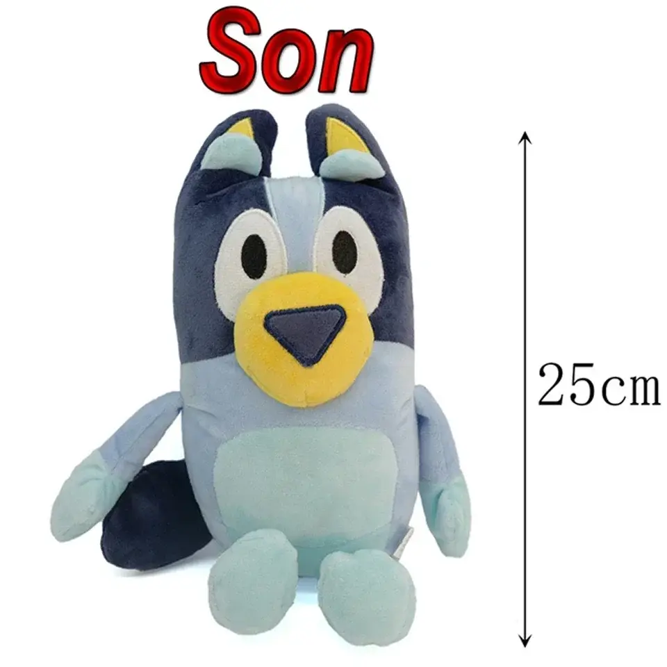 HOT SALE Bluey Dog Bingo Family Plush Toy Cartoon Dog Soft Stuffed Animals Dolls Birthday Christmas Gifts Family Blue-Y Bingo!