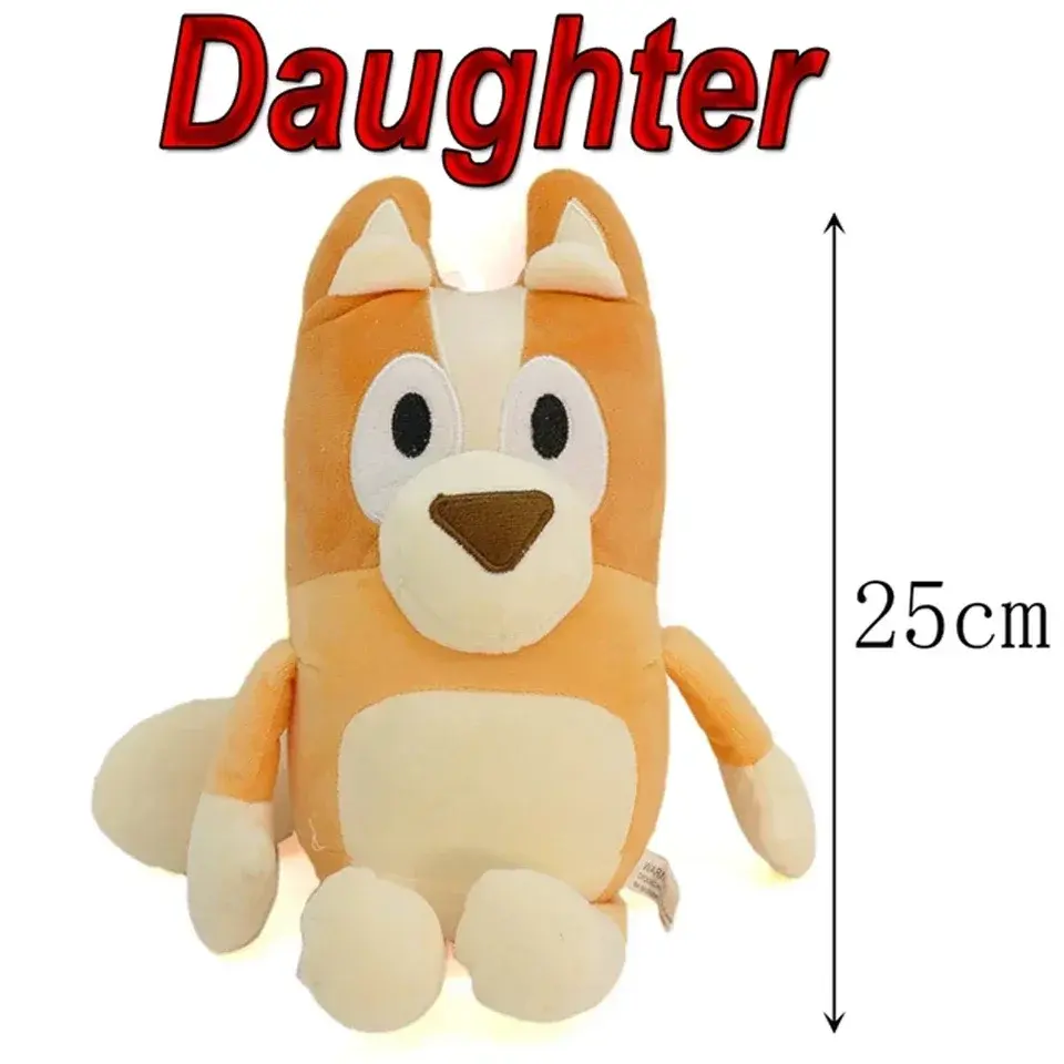 HOT SALE Bluey Dog Bingo Family Plush Toy Cartoon Dog Soft Stuffed Animals Dolls Birthday Christmas Gifts Family Blue-Y Bingo!