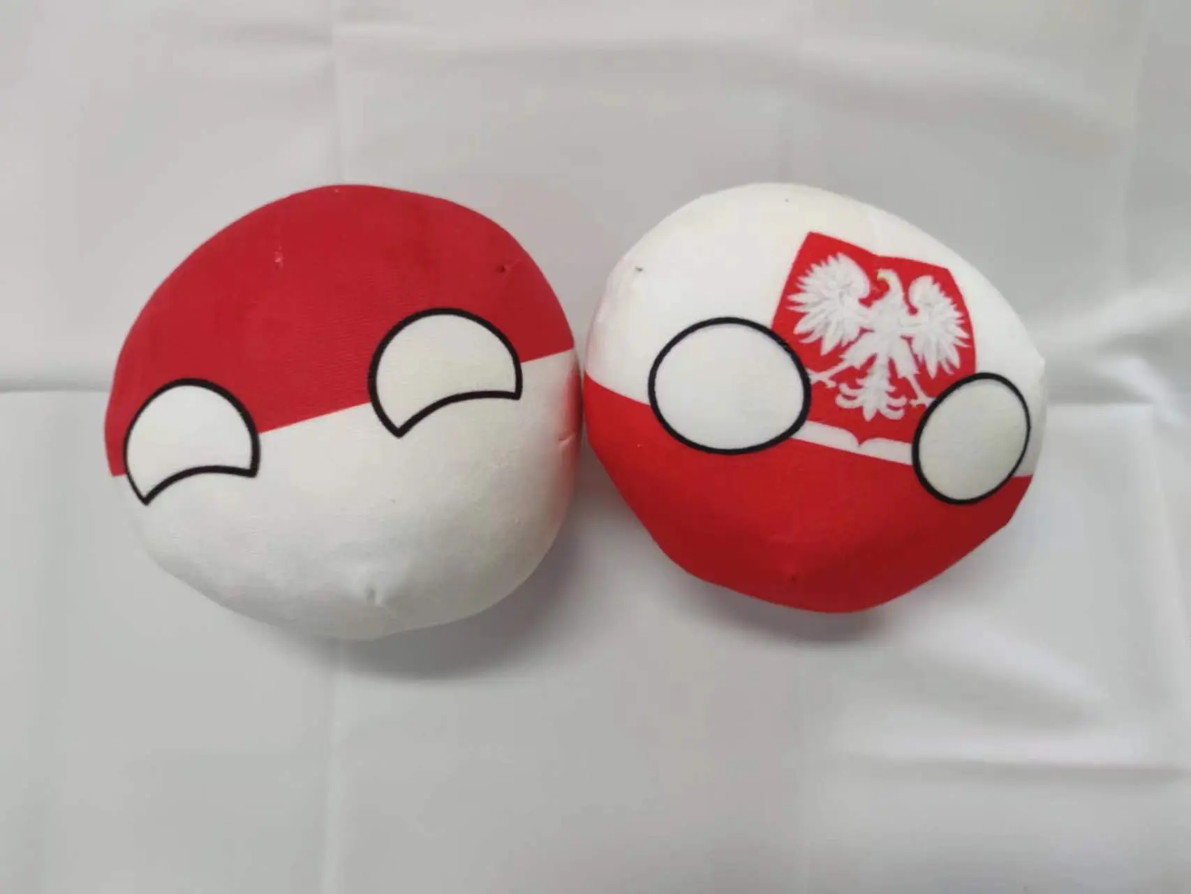 Cartoon Poland Polandball Plush Doll Countryball Short Stuffed Mini Doll Pendant Toy Gift 9/20cm