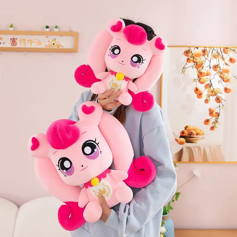 Kawaii 50cm Catch Teenieping Anime Stuffed Plush Toys Figures Zheng Zheng Moko Love Moko Lemei Plush Doll Figures Kids Gift Toys