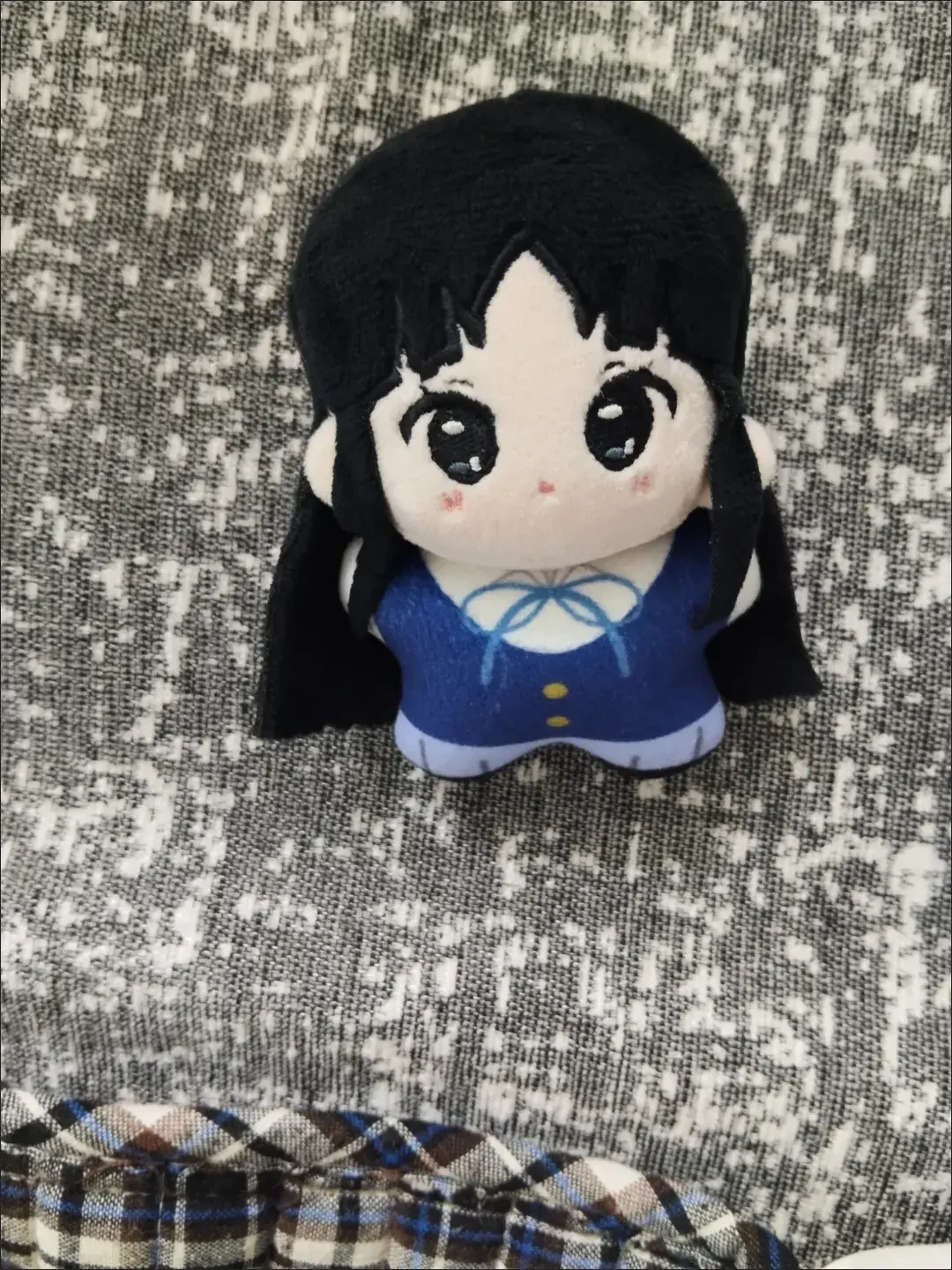 Anime K-ON Cosplay Hirasawa Yui Akiyama Mio Soft Adorable 10cm Cute Knapsack Pendant Plush Keychain Gifts