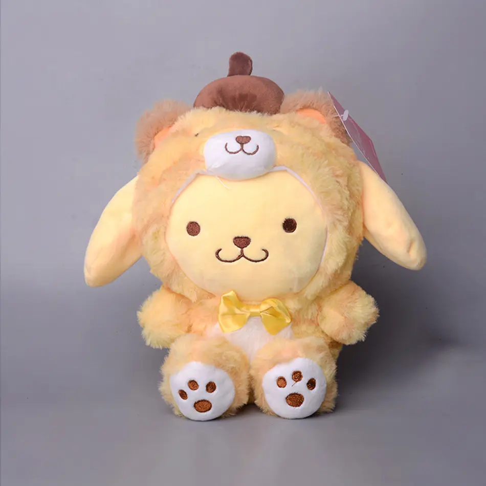 23CM Sanrio Cartoon Plush Toy Kawali Kuromi Hello Kitty My Melody Cinnamoroll Soft Stuffed Doll Pendant Toys Girl Kids Xmas Gift