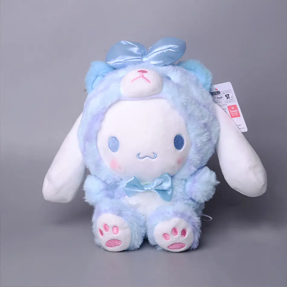 23CM Sanrio Cartoon Plush Toy Kawali Kuromi Hello Kitty My Melody Cinnamoroll Soft Stuffed Doll Pendant Toys Girl Kids Xmas Gift