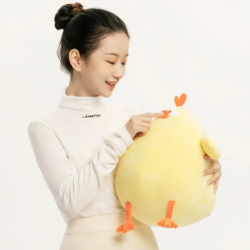New MINISO Kawaii Dundun Series Dundun Chicken Plush Toy Cute Yellow Chick Doll New Super Soft Birthday Gift For Boys And Girls