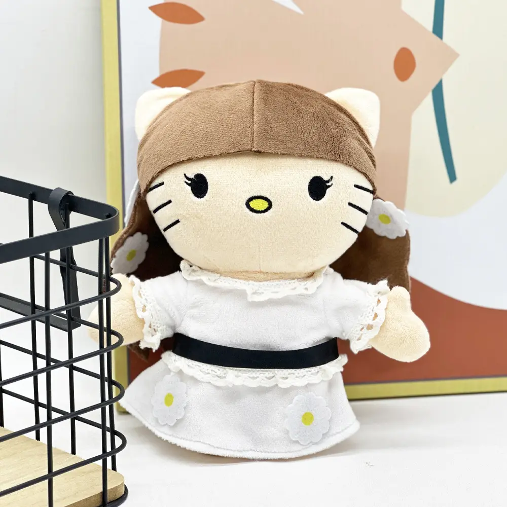 Hello Selena Lana Del Rey Plush Doll White Dress Girls Figure Stuffed Toys Cute Boys Girls Christmas Gift