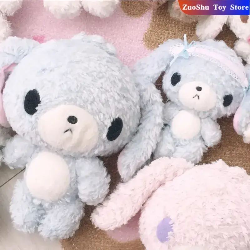 Kawaii Sugarbunnies Mascot Plush Keychain Shirousa Kurousa Cute Sweet Keychains Chain Keyring Keyholder Bag Pendant Toy Doll