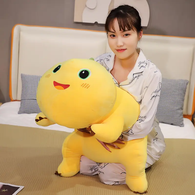 Very Long Nailong Milk Dragon Plush Toy Cartoon Stuffed Dinosaur Plushie Soft Sofa Cushion Cute Room Decor Kids Birthday Gift