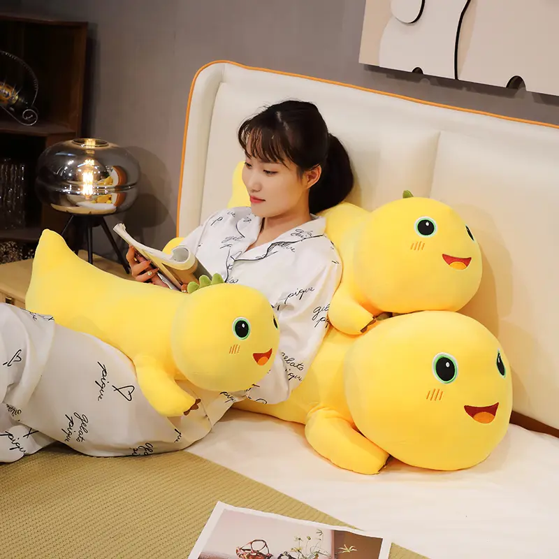 Very Long Nailong Milk Dragon Plush Toy Cartoon Stuffed Dinosaur Plushie Soft Sofa Cushion Cute Room Decor Kids Birthday Gift