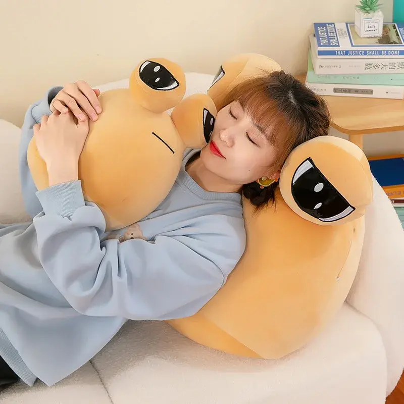 30/40/55cm My Pet Alien Pou Big Size Plush Toy Kawaii Alien Pet Dolls Cute Pou Stuffed Toys Soft Pillow Animal Gifts for Kids