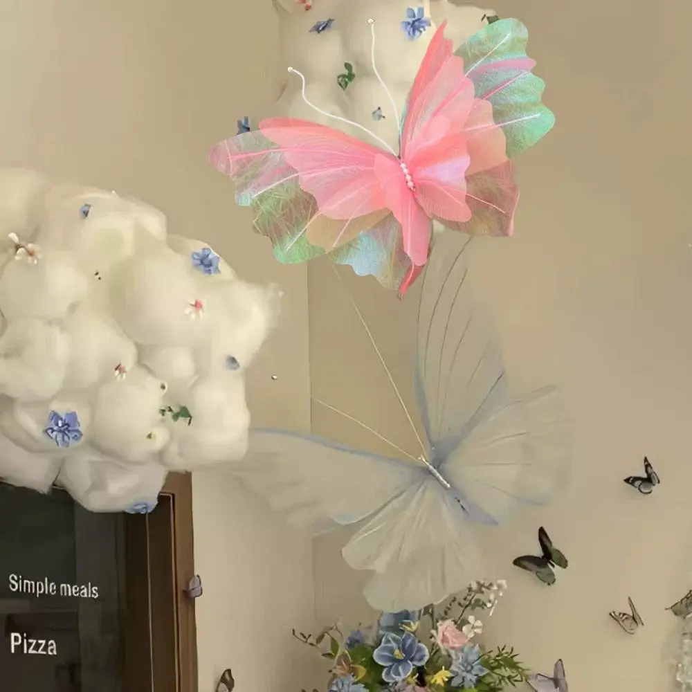 NEW Paper Artificial Butterfly Colorful 48cm Large Butterfly Large Scale Artificial Flowers Photography Props Party Supply
