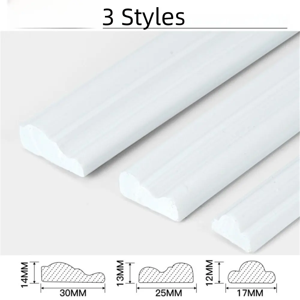 Border Line 3m Decorative Strip Soft Line Shape Design Self-adhesive Border PVC Self-adhesive Gypsum Line TV Background