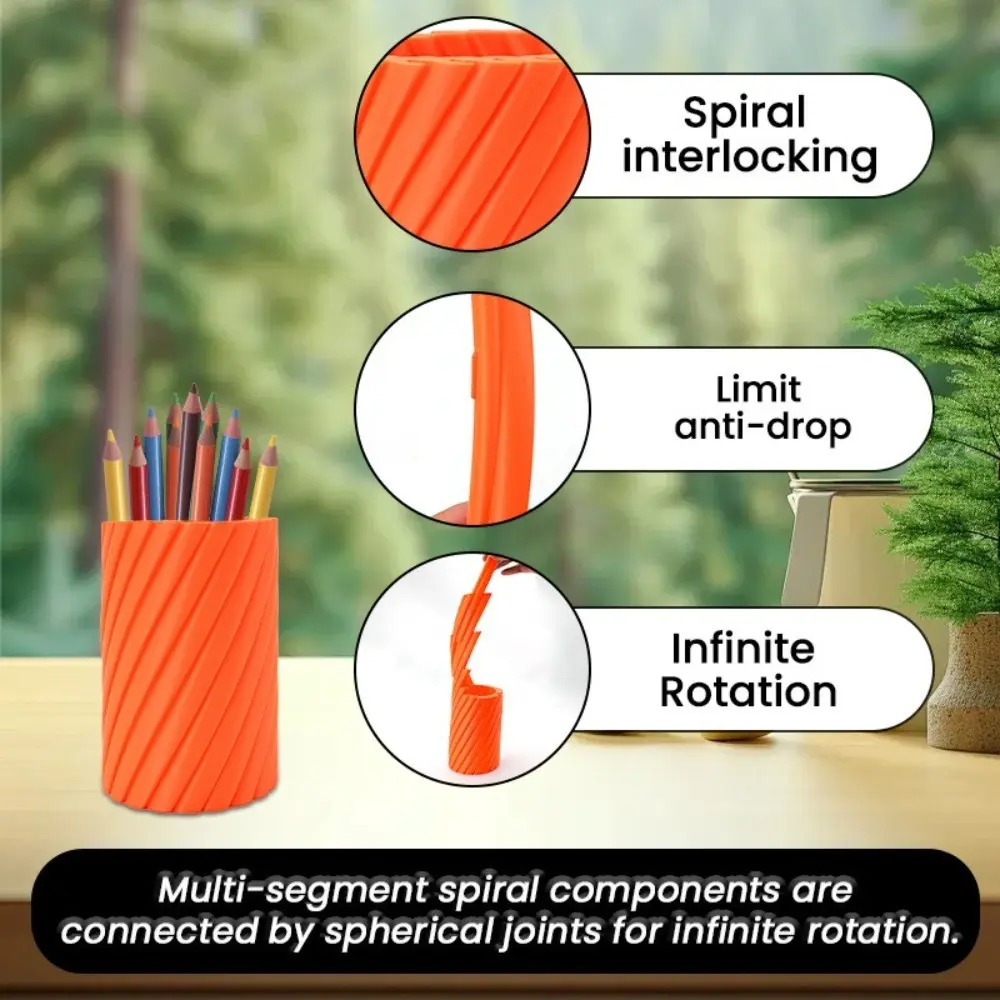New Variable Rotating Decompression Vase Multi-segment Plastic Variable Molds Infinite Rotation Creative Home Ornaments