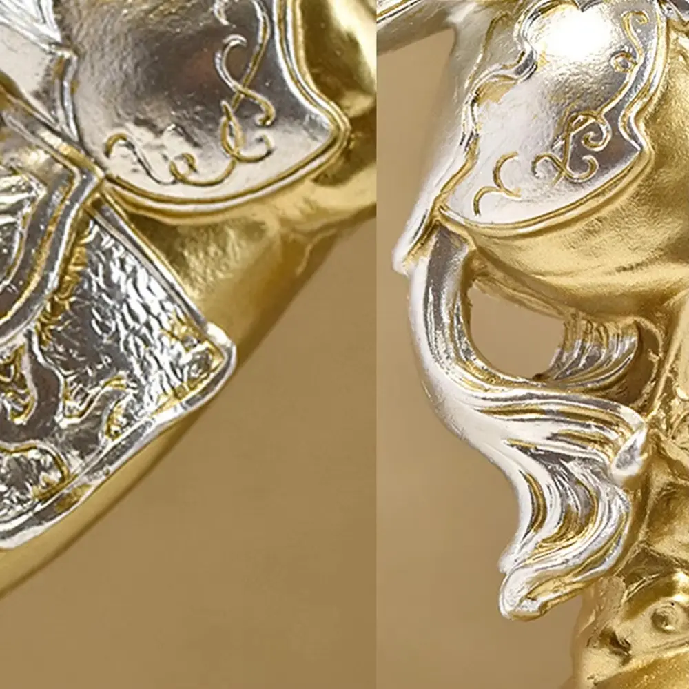 New Resin Feng Shui Lucky Horse Statue Attract Wealth Good Luck Office Ornaments Small Horse Sculpture Home Decoration
