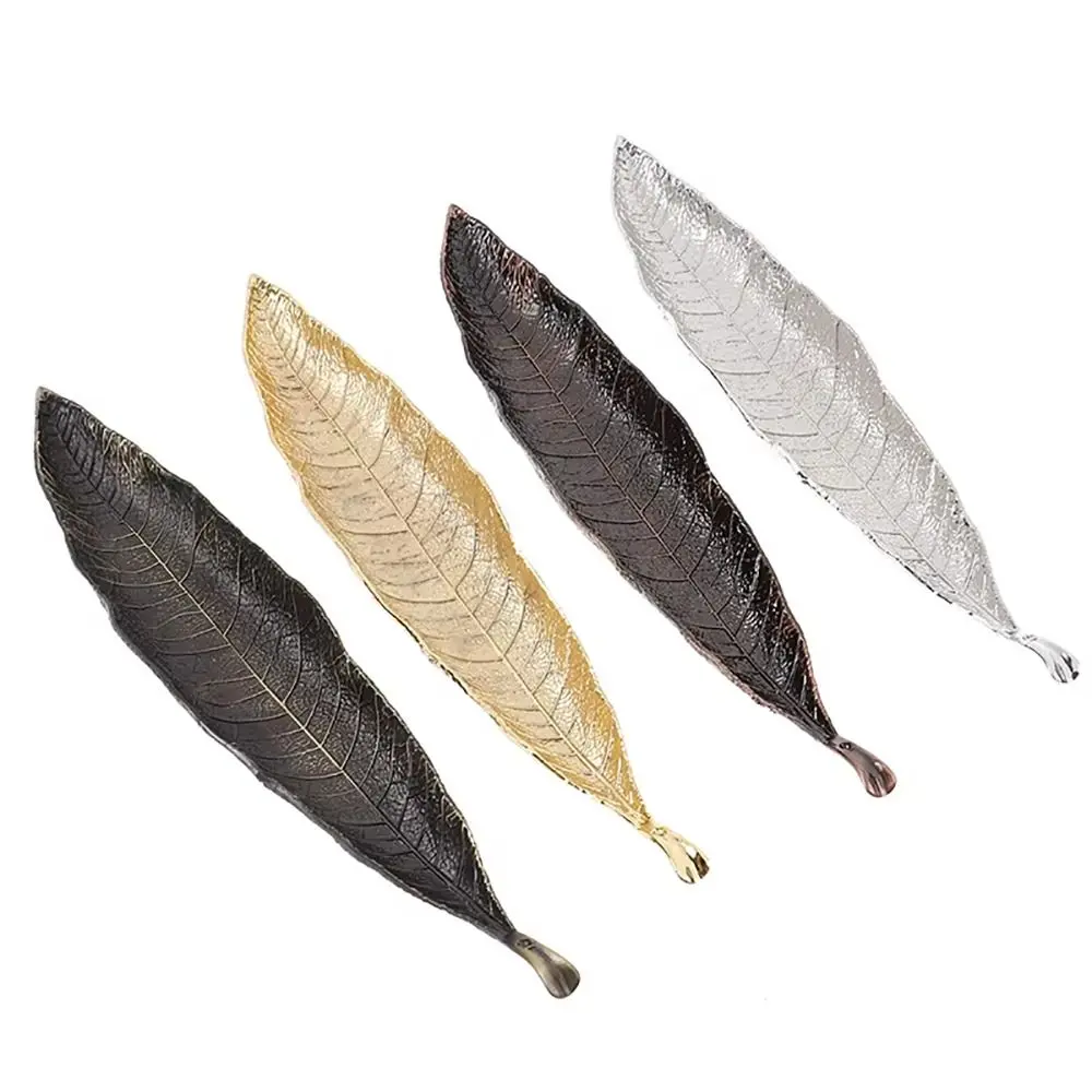 1Pcs Durable Alloy Incense Holder 22cm Portable Long Leafs Cense Incense Stand Meditation Room Yoga