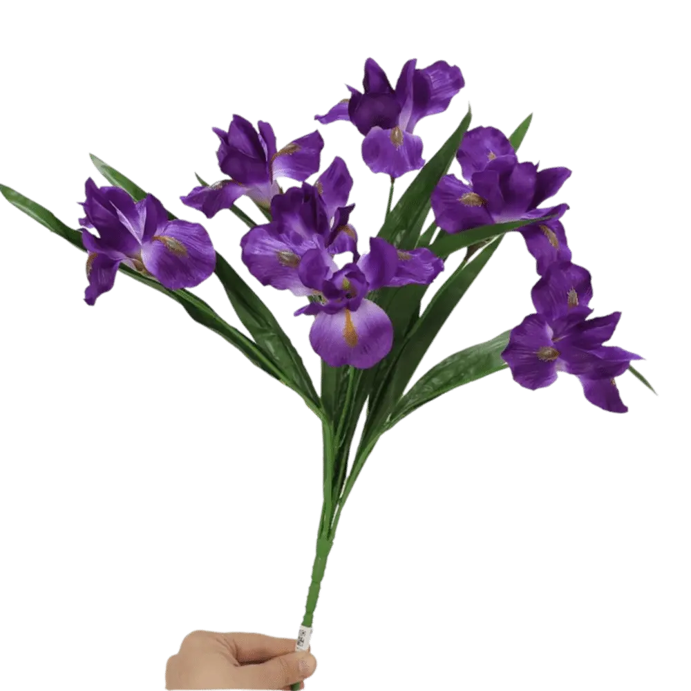 Multicolor Iris Artificial Flower Scene Model Photo Props Faux Flower Real Touch Simulation Fleur-de-lis Flower Desktop Ornament