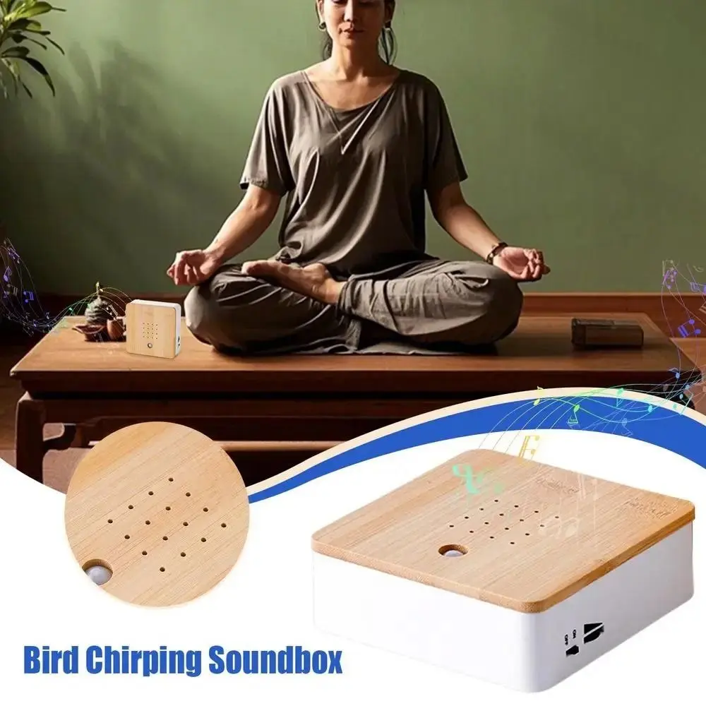 New Portable Chirping Sound Box Mini Simulation Singing Bird Box Automatic Clear Smart Animal Noise Machine Living Room