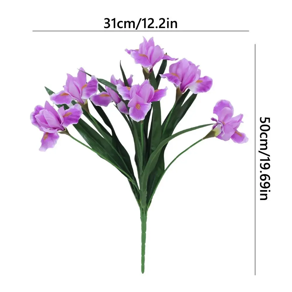 Multicolor Iris Artificial Flower Scene Model Photo Props Faux Flower Real Touch Simulation Fleur-de-lis Flower Desktop Ornament