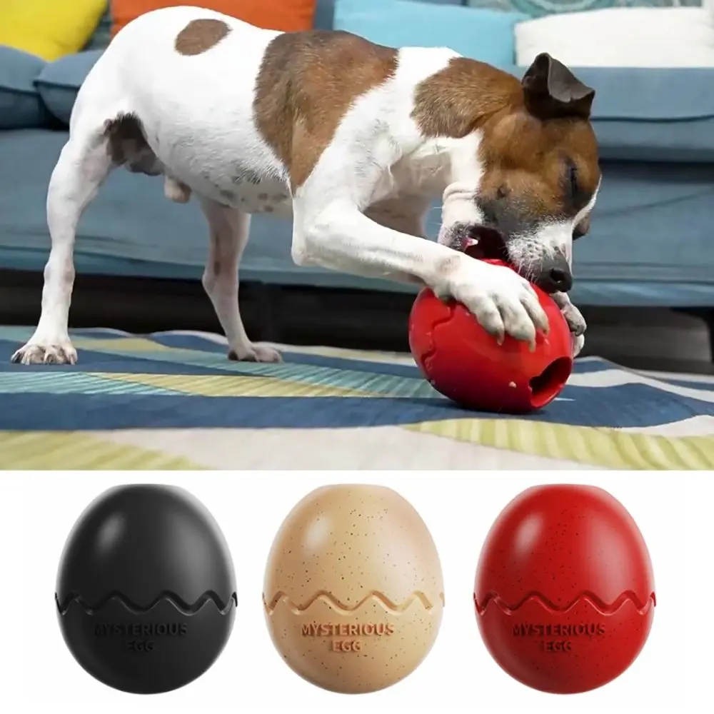 Interesting Release Anxiety Dinosaur Eggs Slow Feeder Bite-resistant Relieve Boredom Dog Food Dispenser Dog Chew Toy Puppy