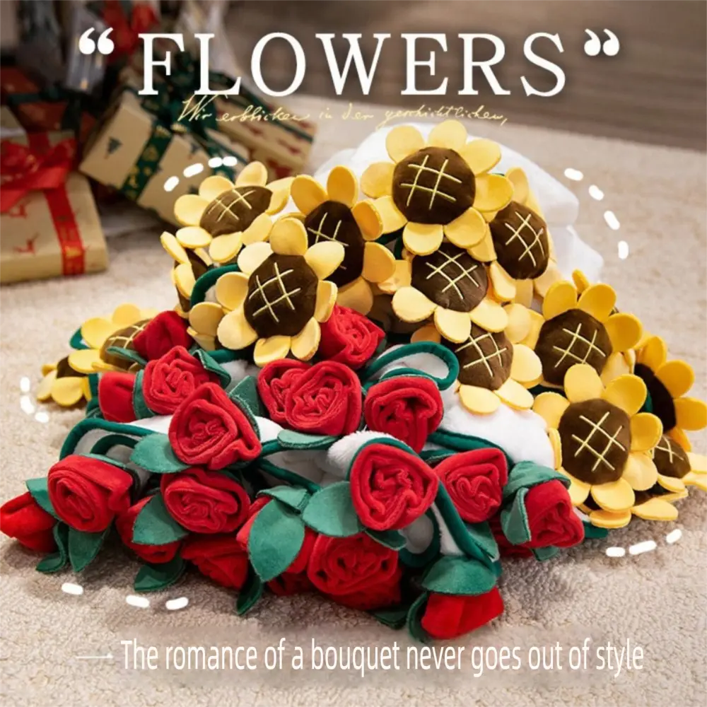 Portable Finished Product Sunflower Bouquet Blanket Plush Soft Nap Blanket Bouquet Blankets Anniversary Gift