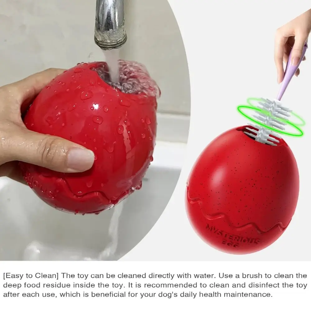 Interesting Release Anxiety Dinosaur Eggs Slow Feeder Bite-resistant Relieve Boredom Dog Food Dispenser Dog Chew Toy Puppy