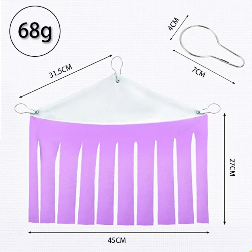 Cozy Tassel Strip Hamster Hideout Tent Breathable with Buckle Hamster Hanging Bed Washable Soft Hideaway Toy for Guinea Pig