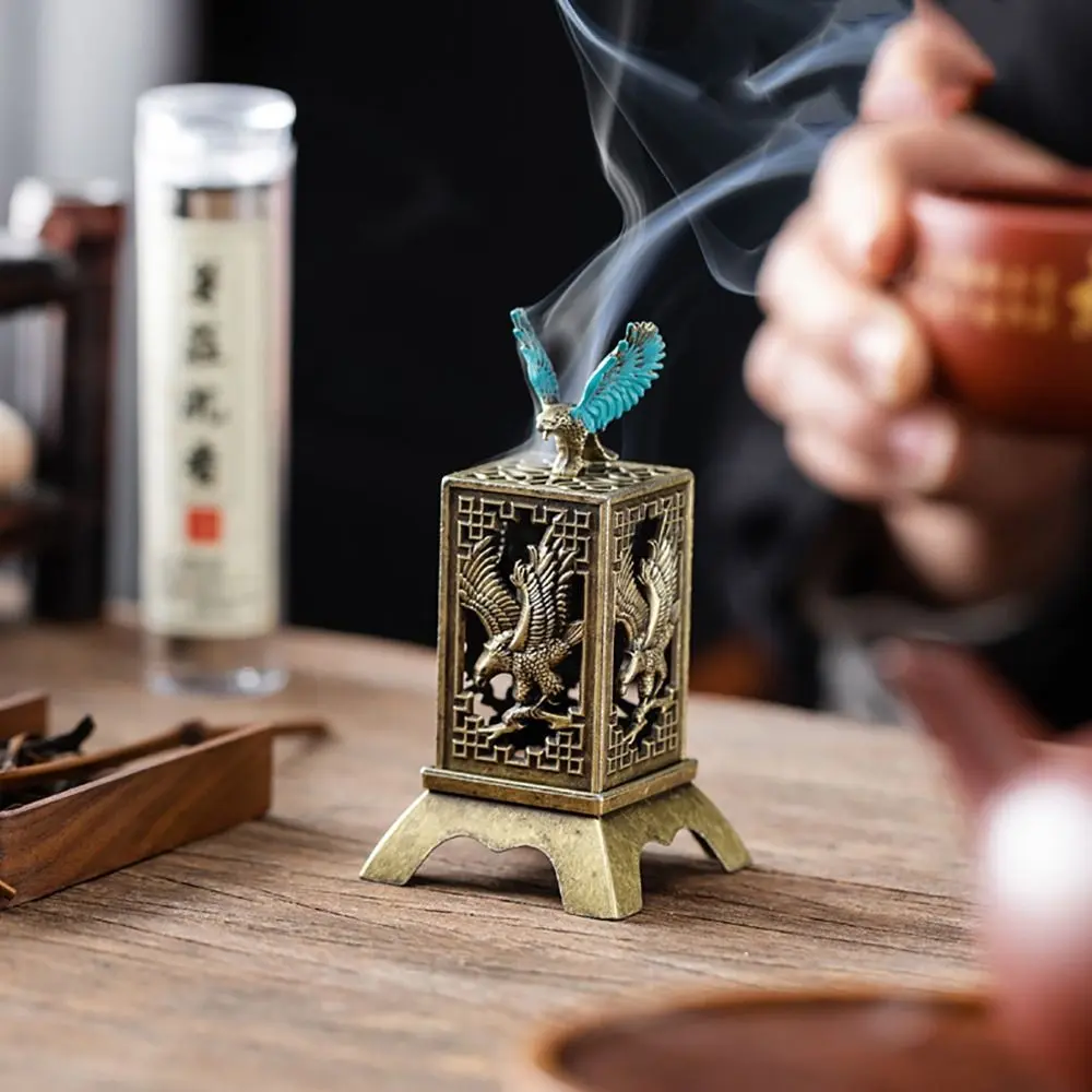 New Chinese Style Incense Burner Good Symbolism Vertical Incense Holder Zinc Alloy Accessories Incense Burning Home Decoration