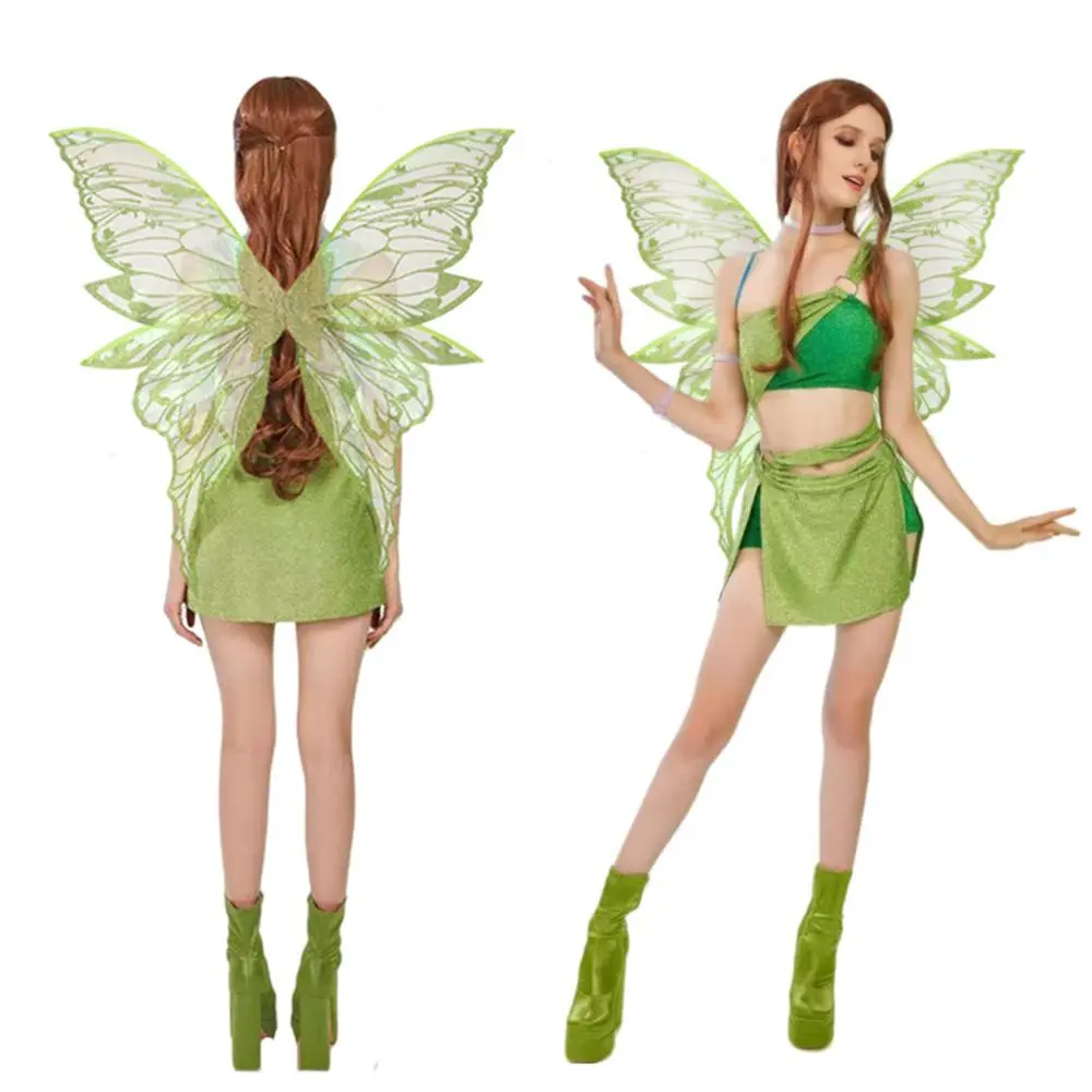 Magical Lightweight Fairy Wings Colorful Sparkling Sparkling Angel Wings Durable Dress Up Wings for Women Girls