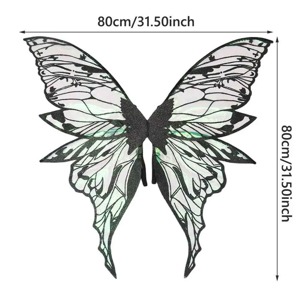 Magical Lightweight Fairy Wings Colorful Sparkling Sparkling Angel Wings Durable Dress Up Wings for Women Girls