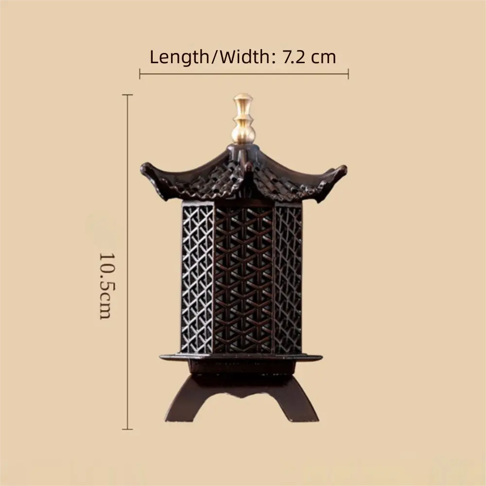 New Chinese Style Incense Burner Good Symbolism Vertical Incense Holder Zinc Alloy Accessories Incense Burning Home Decoration