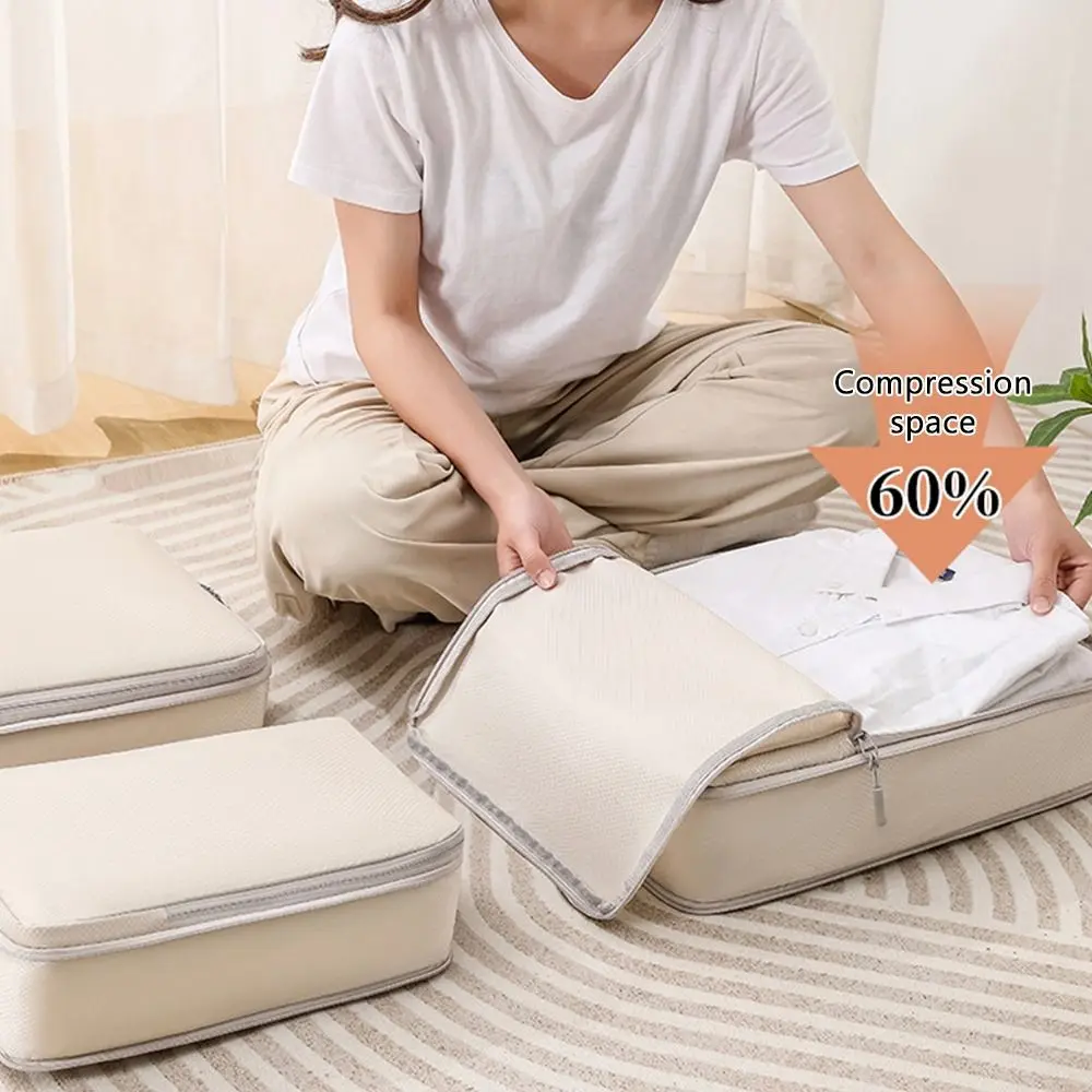 Portable Compression Organizers Bags Folding Compressible Luggage Storage Bag Tidy Pouch Multipurpose