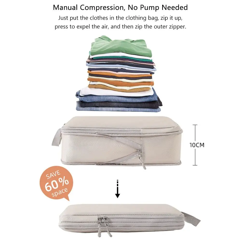 Portable Compression Organizers Bags Folding Compressible Luggage Storage Bag Tidy Pouch Multipurpose