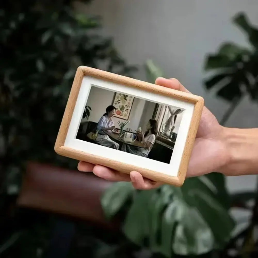 New 6/7/8 Inch Black Walnut Photo Frame Real Wooden Handmade Picture Frame Simple Mortise Tenon Photo Frame