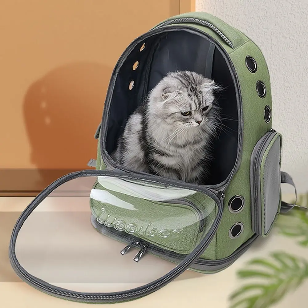 Sturdy APC+Oxford Cloth Cat Space Capsules Breathable Portable Cat Carrier Bag Large Capacity Pet Backpack Cat/Puppy