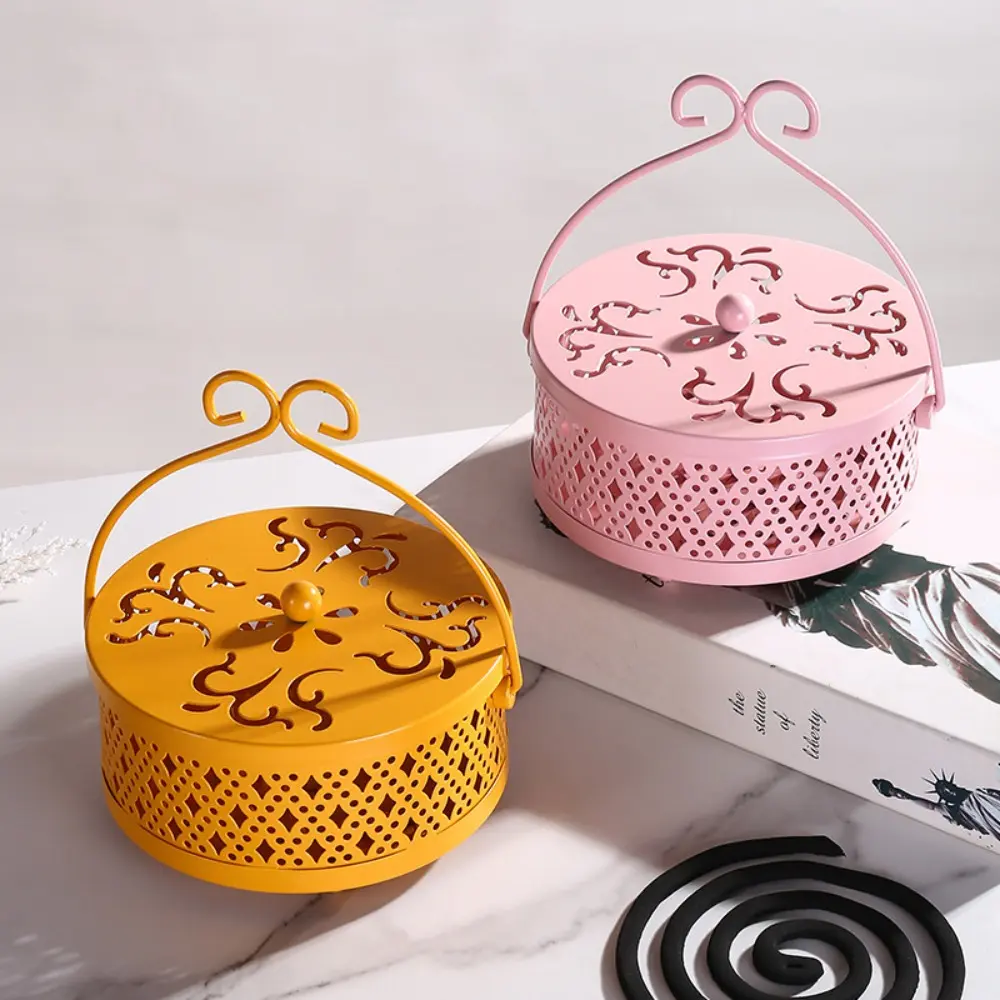 New Insect Repellent Mosquito Coil Tray Holder Cover Sandalwood Incense Burner Anti-fire Anti-Mosquito Mosquito-repellent Holder