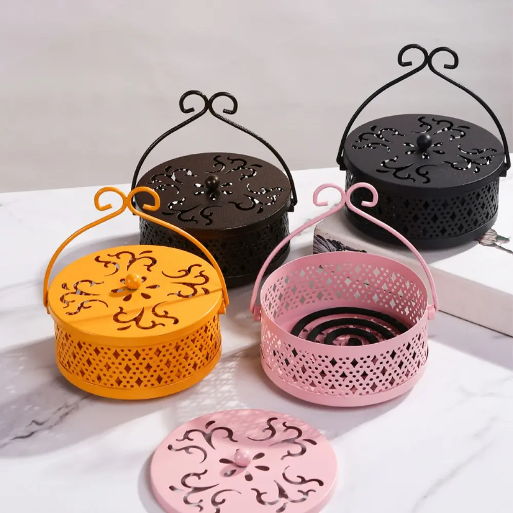 New Insect Repellent Mosquito Coil Tray Holder Cover Sandalwood Incense Burner Anti-fire Anti-Mosquito Mosquito-repellent Holder