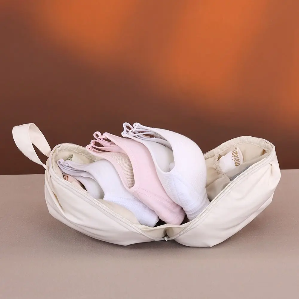 Lightweight Handheld Bra Underwear Storage Bag Compact Size Multi-Pocket Socks Organizer Portable Underwear Organizer Travel