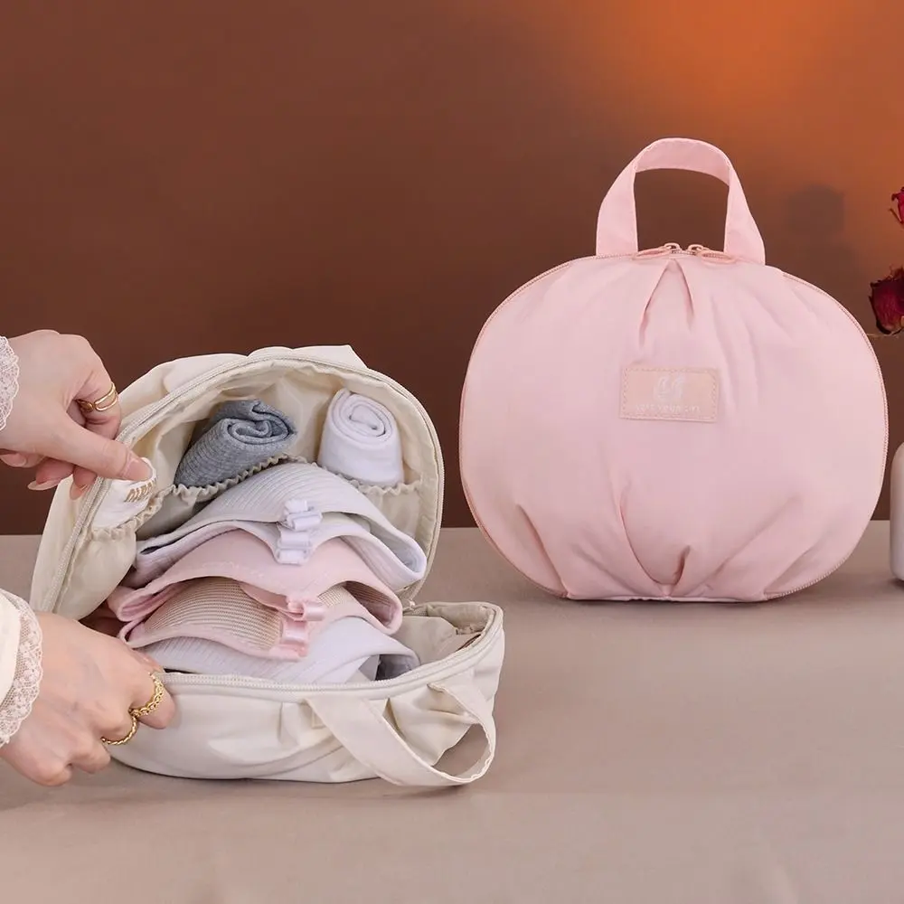 Lightweight Handheld Bra Underwear Storage Bag Compact Size Multi-Pocket Socks Organizer Portable Underwear Organizer Travel