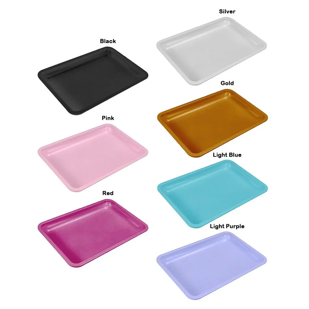 Square Shape Dentistry Storage Tray Rectangle Stainless Steel Medical Pliers Plate Multi-Purpose Dental Container Dish