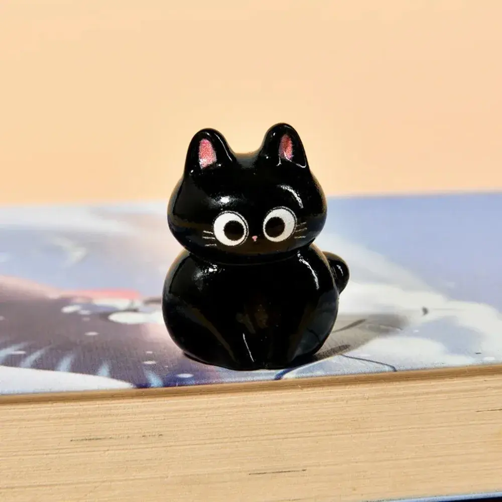 Y2K Cartoon Micro Landscape Resin Handmade Cat Miniature 3D DIY Small ornaments Desktop