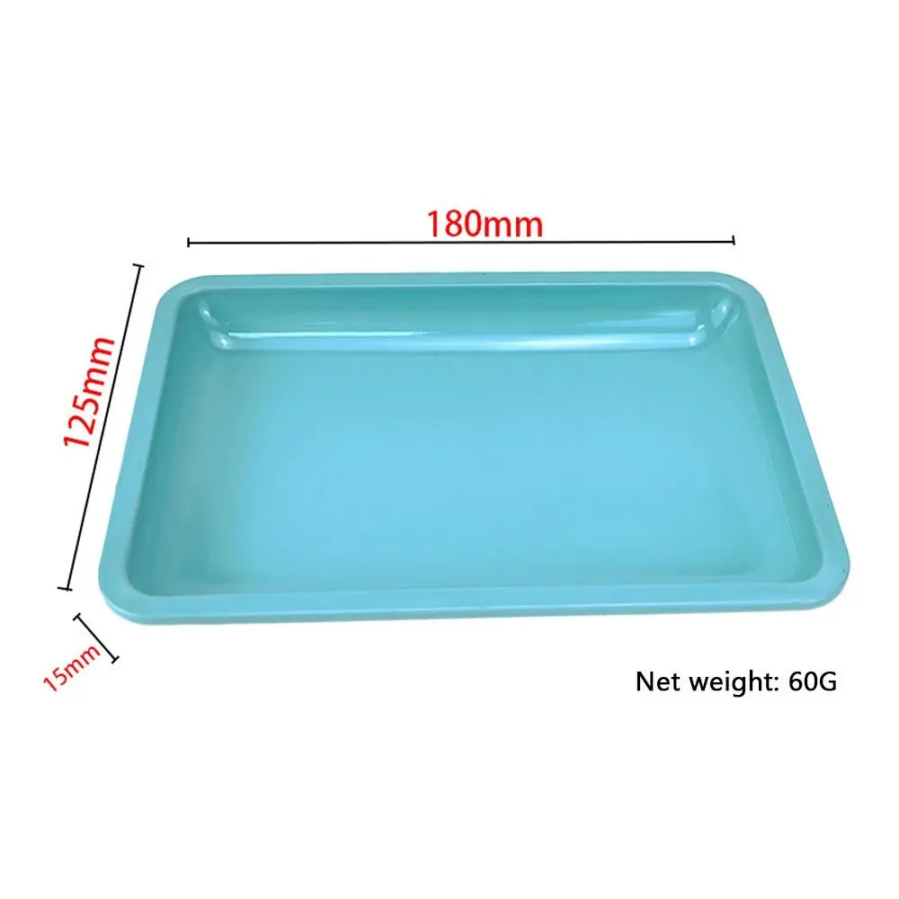 Square Shape Dentistry Storage Tray Rectangle Stainless Steel Medical Pliers Plate Multi-Purpose Dental Container Dish