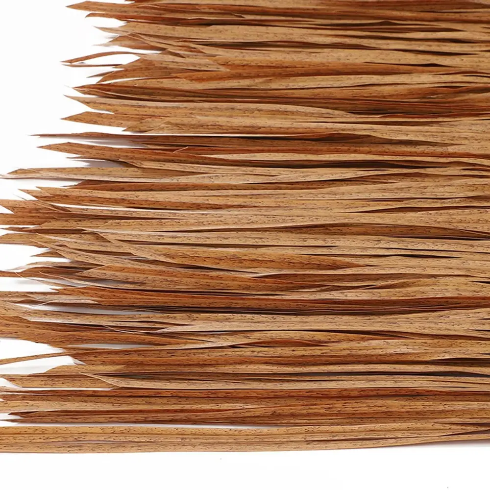Plastic Thatch Tiles​​ Artificial Thatch Roofing​​ DIY Roof UV-Resistant ​​Thatch Roof Panels​​ ​Easy Install ​​Tropical