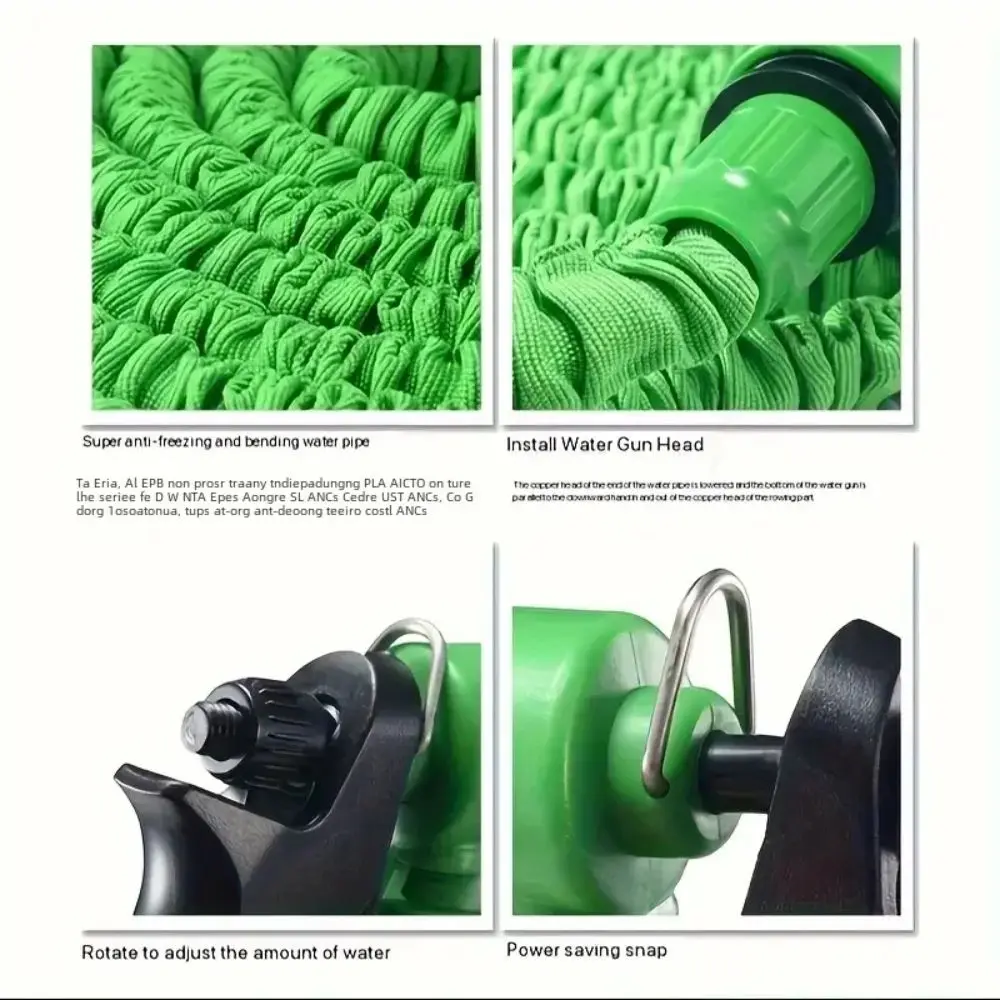 Plastic Material Expandable Magic Hose Retractable Design Lightweight Garden Watering Hose Durable Materials