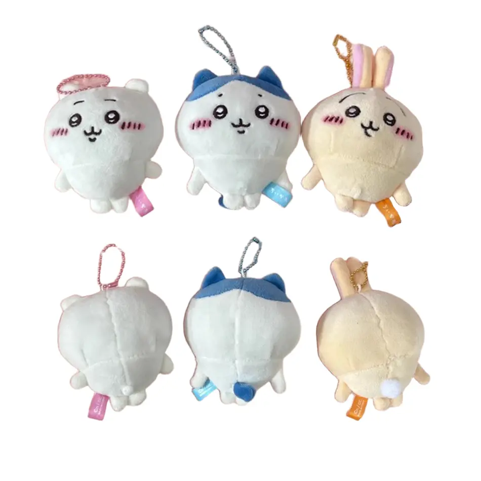 MONISO Chiikawa Doll Anime Cute Pajama plush pendant Hachiware Cartoon Bag Pendant Keychain Plush Doll Pendant Toys BirthdayGift