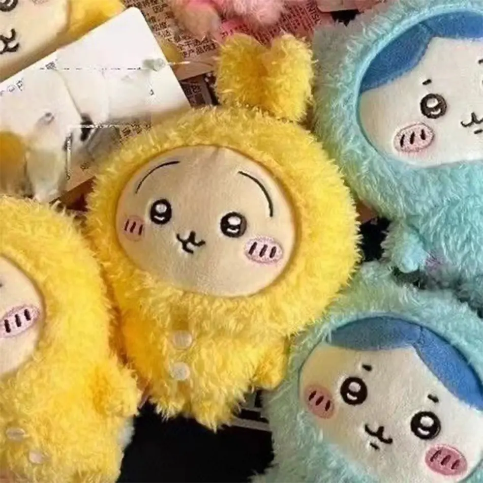 MONISO Chiikawa Doll Anime Cute Pajama plush pendant Hachiware Cartoon Bag Pendant Keychain Plush Doll Pendant Toys BirthdayGift