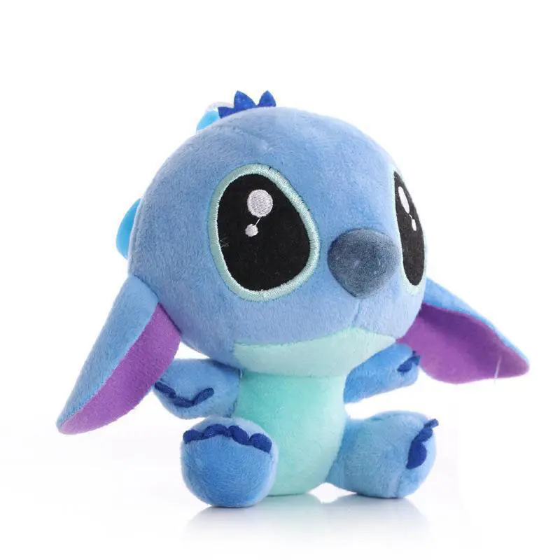 Wholesale 40pcs/lot 10cm cartoon anime Lilo Stitch Empty Plush Toys cute Stitch Unstuffed Doll keychain Skin only no Filling