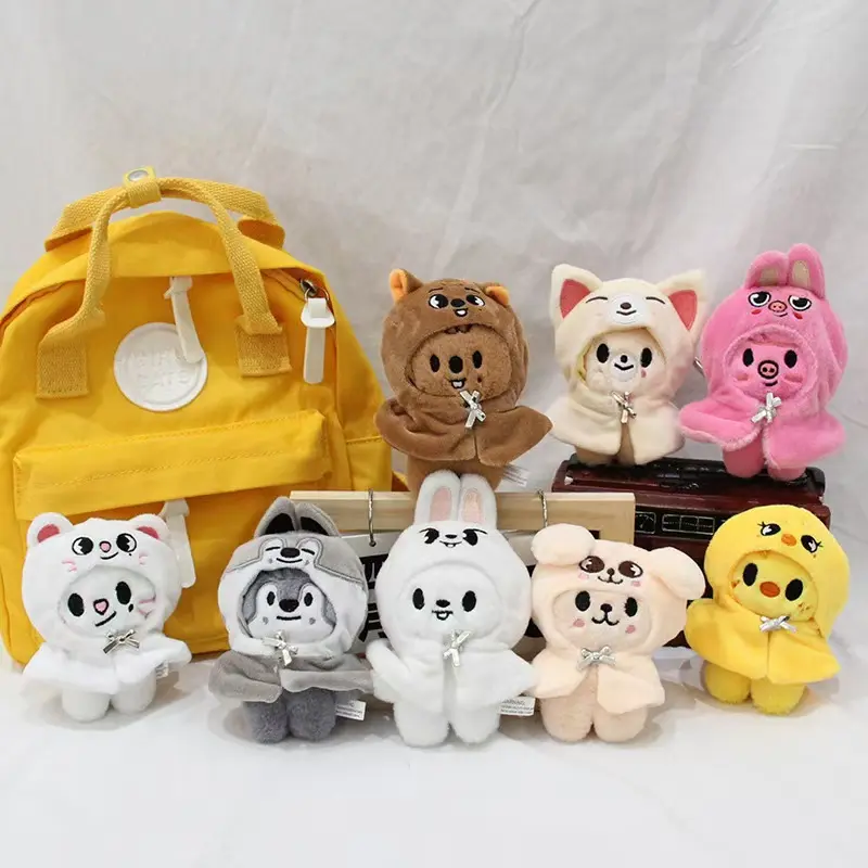 SKZOO Stray Kids KPOP Plush Toy Doll TXT Cartoon Stuffed Plush Animal Rabbit Wolf Bear JYP Fans Leeknow Han Zhicheng Gift