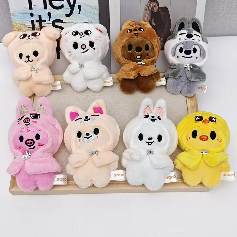 SKZOO Stray Kids KPOP Plush Toy Doll TXT Cartoon Stuffed Plush Animal Rabbit Wolf Bear JYP Fans Leeknow Han Zhicheng Gift